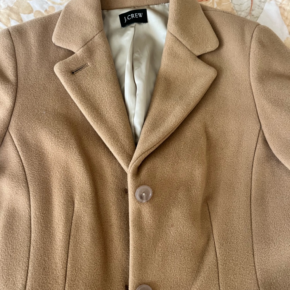 J. Crew Classic Camel Coat, S